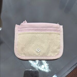 lululemon athletica Blush and Beige Wallet